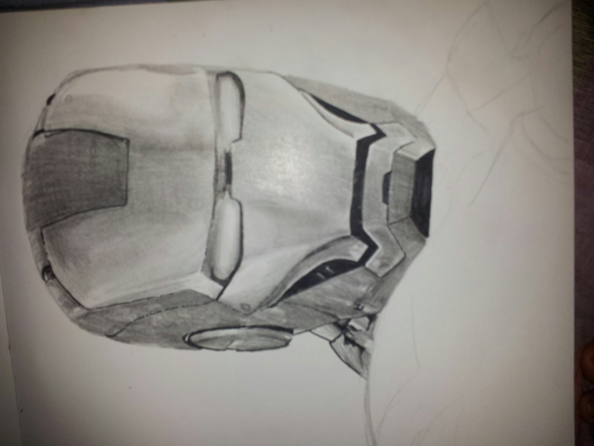 Gambar Sketsa Topeng Iron Man